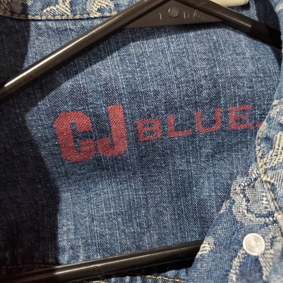 Denim Oversized Jacket Size M 💙 Yellowstone Wardrobe Western Jean - Picture 6 of 8